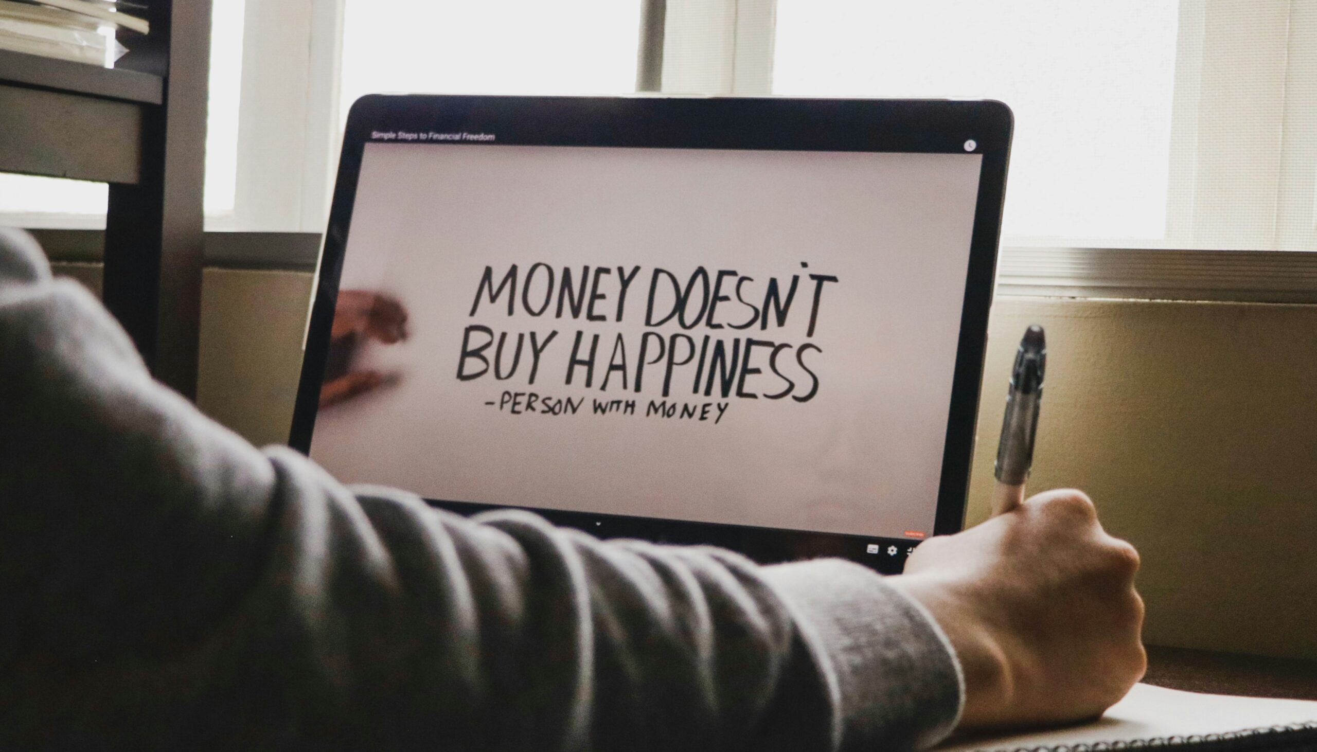 Money doesn't buy happiness - why investing is about freedom not wealth